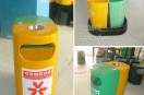 分類玻璃鋼垃圾桶，大受深圳沙井實(shí)驗(yàn)學(xué)校用戶歡迎