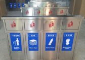 不銹鋼分類(lèi)垃圾桶投放廣西 四種顏色引導(dǎo)垃圾分類(lèi)