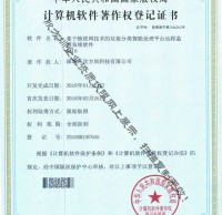 垃圾分類監(jiān)測系統(tǒng)著作權(quán)證書