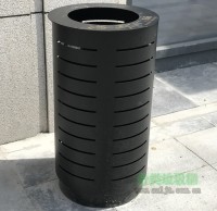戶外廣場(chǎng)圓形鋼制垃圾桶