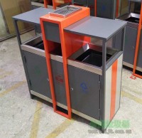 戶外社區(qū)鋼制分類垃圾桶