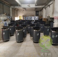 戶外環(huán)保鋼制果皮箱熱銷，深受客戶喜愛