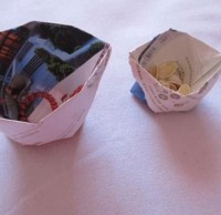 怎么折紙垃圾桶，手工折紙垃圾桶
