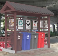 戶外四分類(lèi)資源回收垃圾房