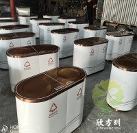 商用電鍍不銹鋼分類(lèi)垃圾桶