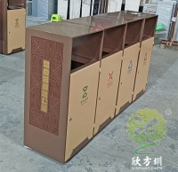 戶(hù)外公園噴塑組合式分類(lèi)不銹鋼垃圾桶