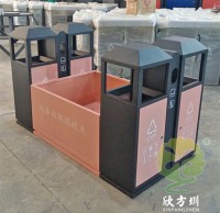 高鐵站火車(chē)站組合式不銹鋼分類(lèi)垃圾桶