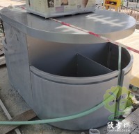 理工大學(xué)噴粉圍柱兩分類不銹鋼垃圾桶案例