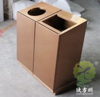 商場不銹鋼金屬垃圾桶圖片工廠定做